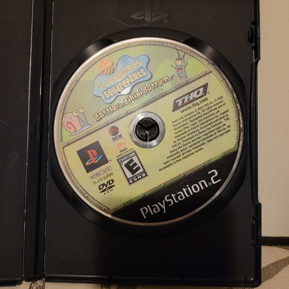 Playstation 2 SpongeBob SquarePants Battle For Bikini Bottom